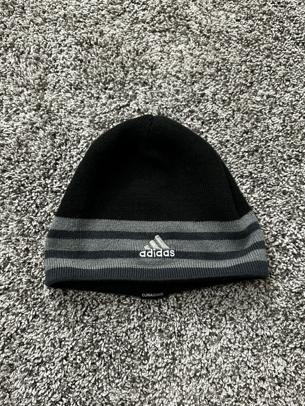 Adidas Black and Gray Beanie